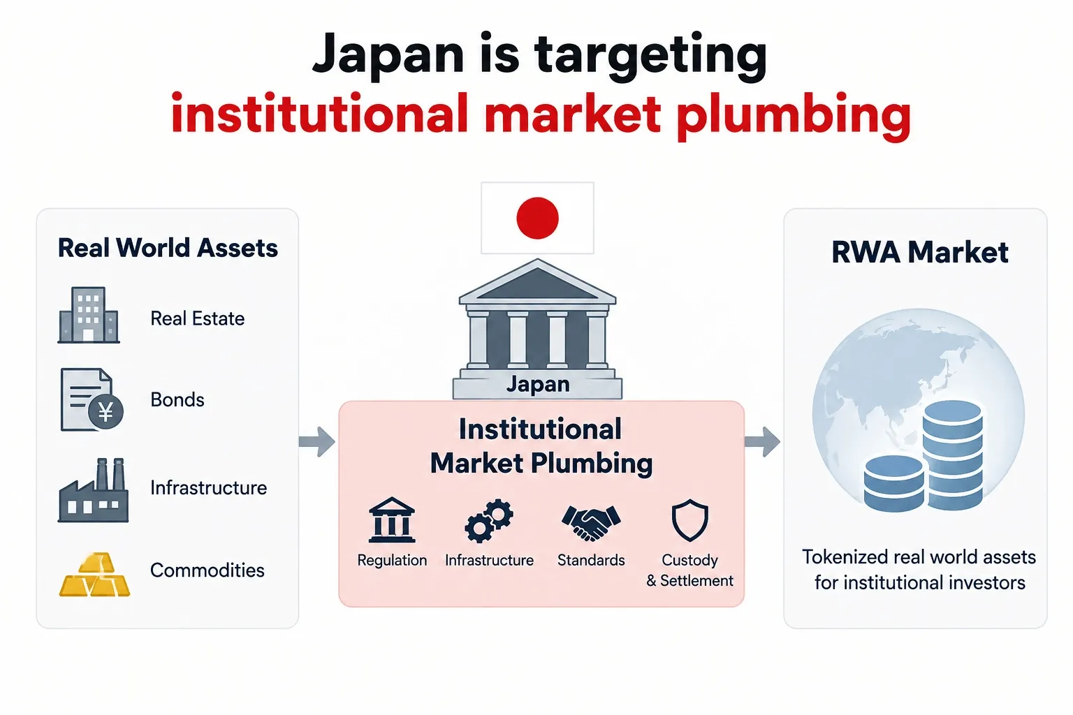 Japan is targeting institutional market plumbing